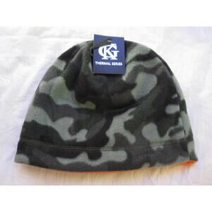 NEW Reversible Hunter Orange Camo Camouflage Thermal Beanie Hat Cap Unisex Adult